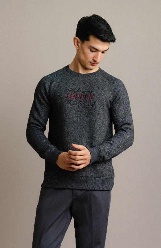 Nantucket Reglan Sweatshirt - Black Hoodie with Side Slits Relaxed Casual
