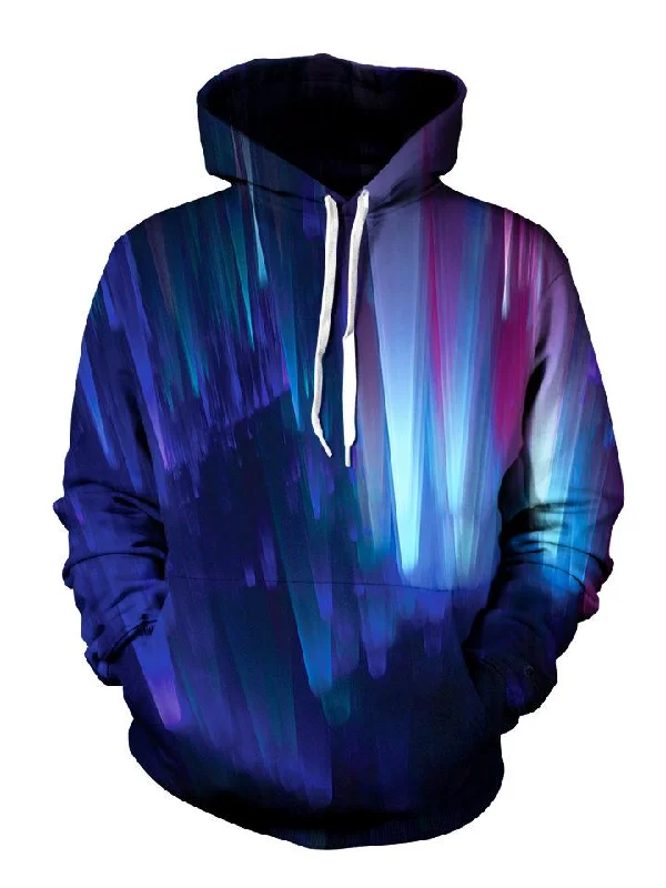 Northern Lights Pullover Art Hoodie Hoodie with Set-In Sleeves Structured Classic