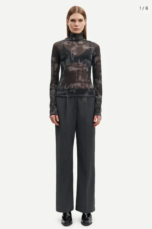 Samsoe Samsoe - Satove Trousers Cropped Trousers Casual Linen