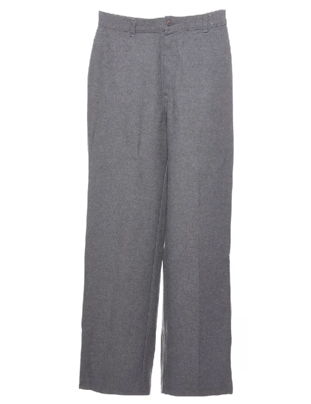Levi's Grey Trousers - W28 L33 Trousers Evening Elegant