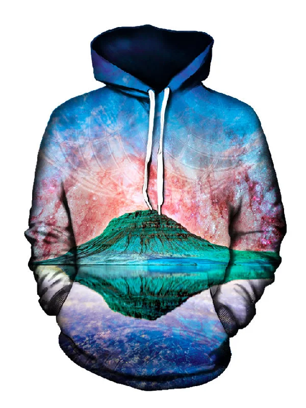Alien Rockies Unisex Hoodie Hoodie with Hidden Zipper Minimalist Clean