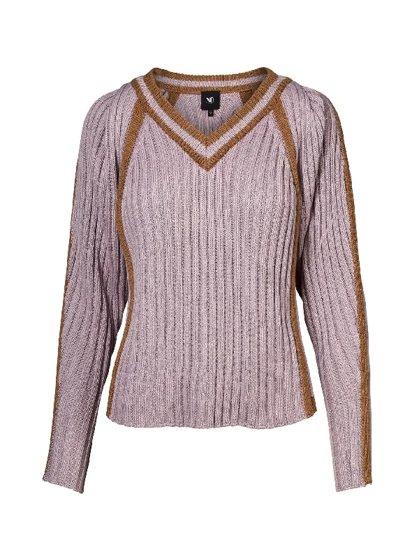 Vega Knit Pullover - Dusty Purple High Neck Pullover