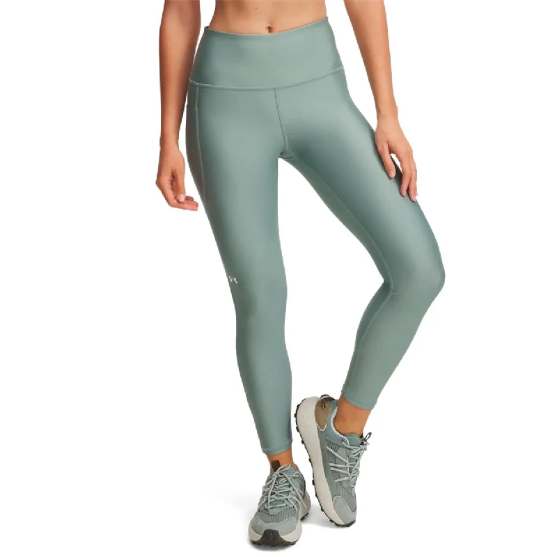 Under Armour Heatgear Armour Hi Rise Ankle Leggings - Womens - Silica Green/White Chic Printed Yoga Pants Under Armour Heatgear Armour Hi Rise Ankle Leggings - Womens - Silica Green/White Chic Printed Yoga Pants