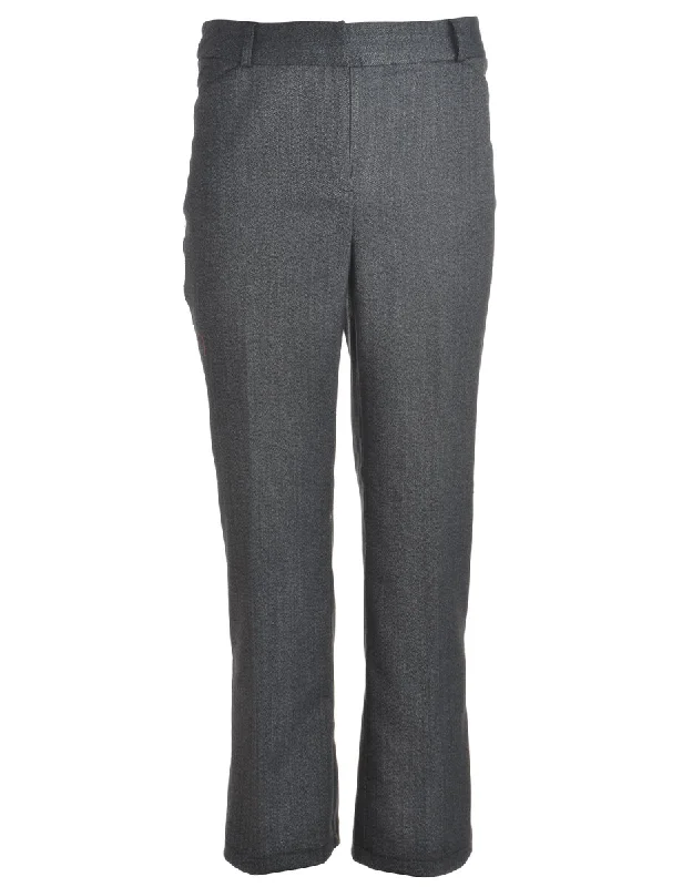 Reworked Cropped Dana Tapered Trousers - W32 Trousers Floral Bohemian