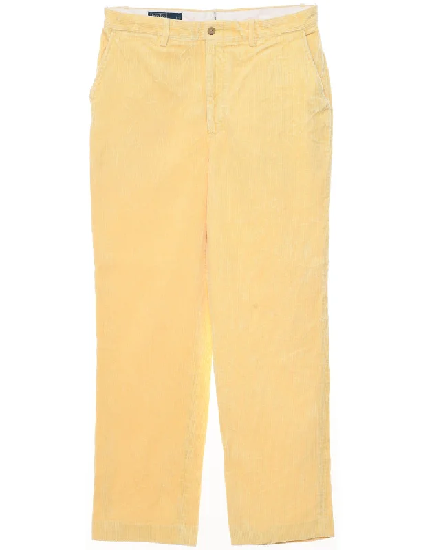 Ralph Lauren Corduroy Trousers - W33 L32 Trousers versatile all-occasion