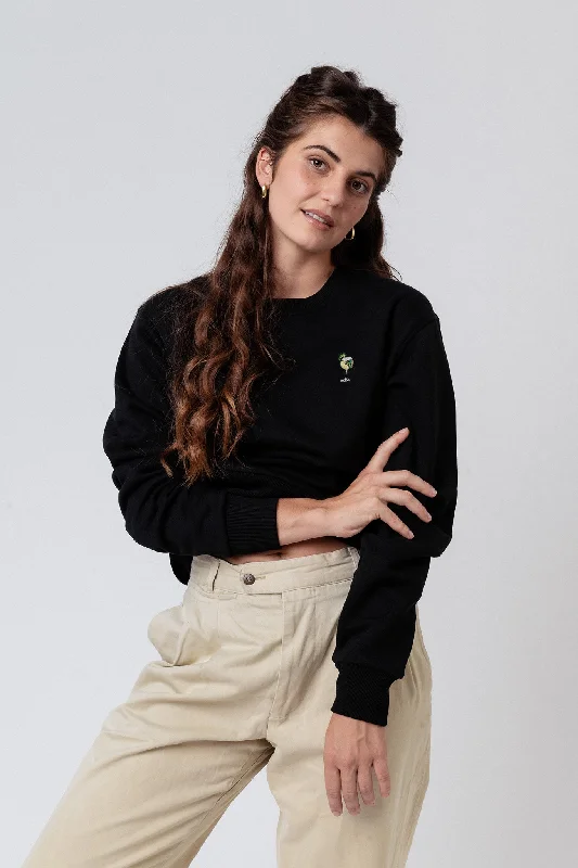 Hugo | Besticker Bio Baumwoll Frauen Pullover Scalloped Neck Pullover
