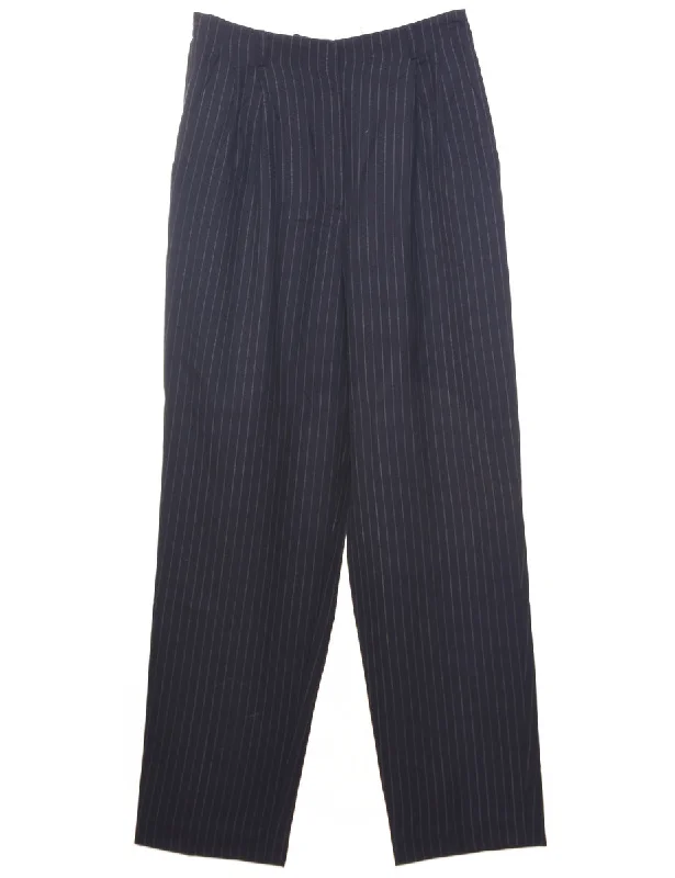 Wool Liz Claiborne Trousers - W28 L30 Trousers Formal Black