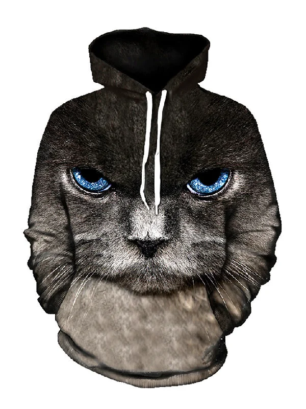 Eye of the Kitty Pullover Hoodie Zip Hoodie Drawstring Kangaroo Pocket
