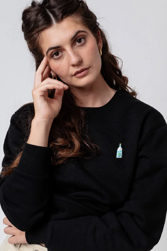 GIN SUL | Bestickter Bio-Baumwoll Frauen Pullover Thin Wool Pullover