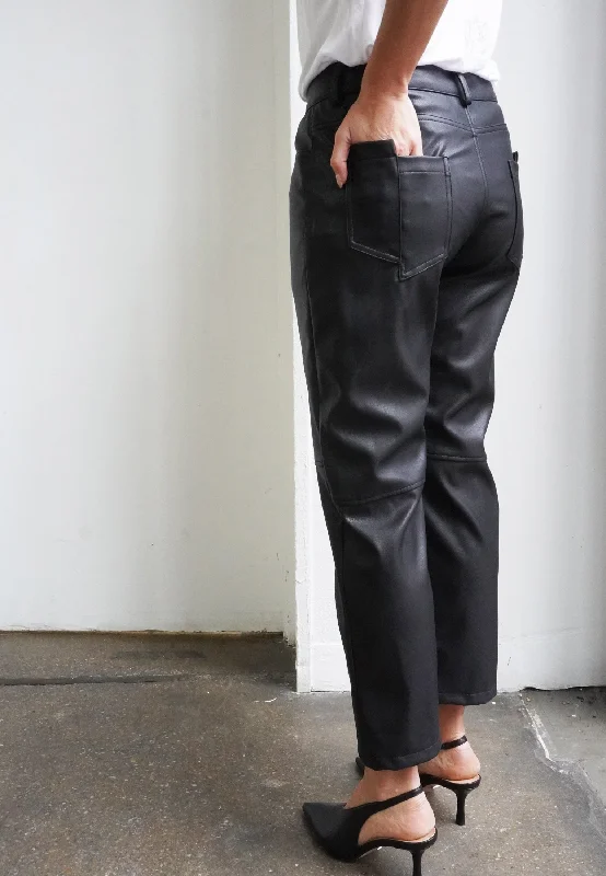 PROTEUS TROUSERS JET BLACK Trousers Pleated Formal