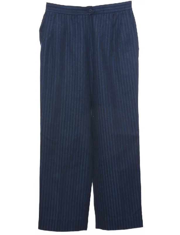 Striped Pattern Trousers - W29 L26 Trousers versatile all-occasion