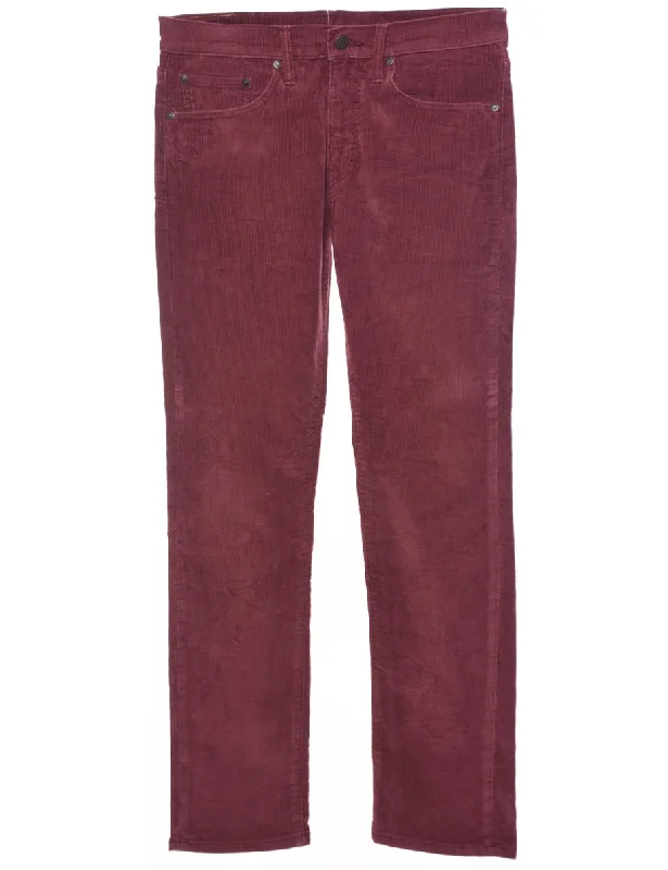 Levi's Corduroy Trousers - W31 L32 Trousers Business Professional