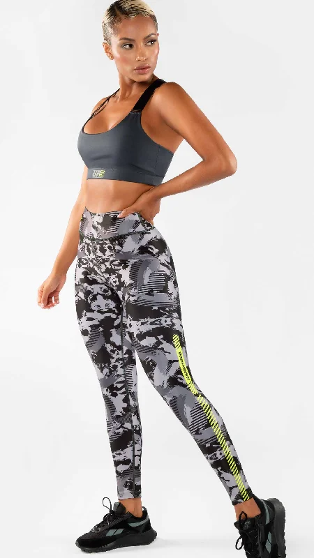 Women Sportswear - Print Leggings ref 569 Fashionable Lacy Detail Leggings