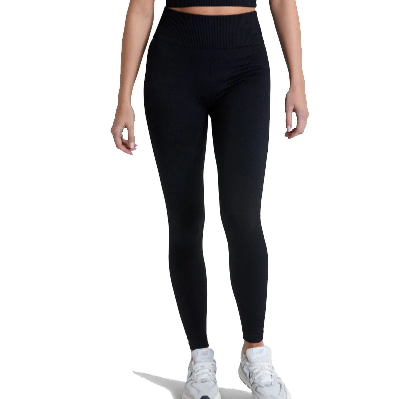 Gym+Coffee Lotus Chevron Leggings - Womens - Black Chic Smooth Fit Leggings