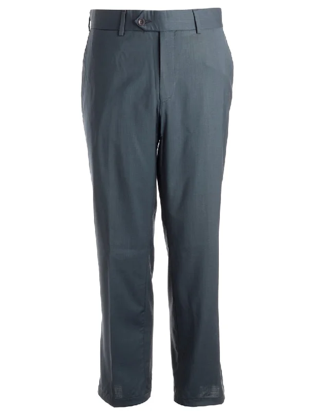 Reworked Lewis Cropped Smart Trousers - W36 Trousers Travel Practical