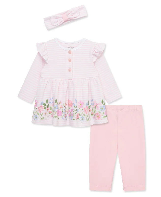 Border Tunic & Legging Set Fashionable Printed Legging Pants
