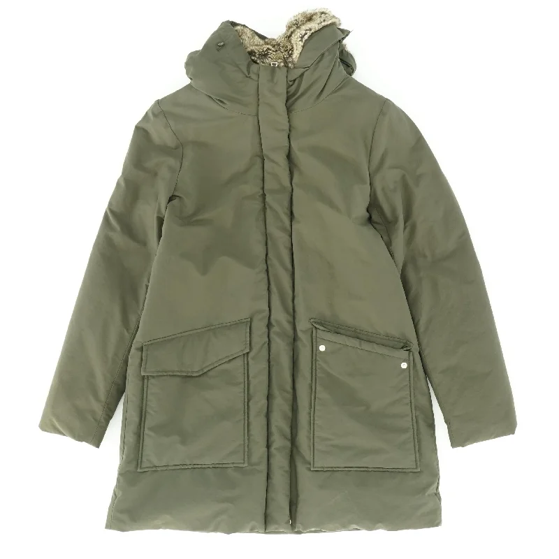 Olive Lightweight Coat Sleeveless Short Sleeve Long Sleeve