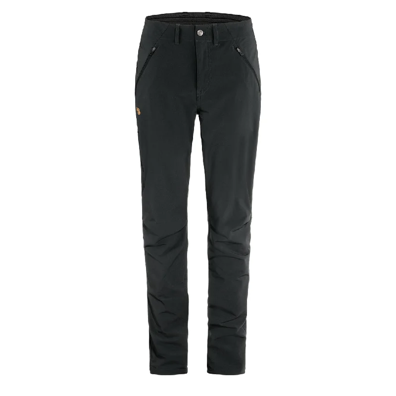 Fjallraven Womens Abisko Stretch Trousers Reg Leg Black Trousers luxurious high-end