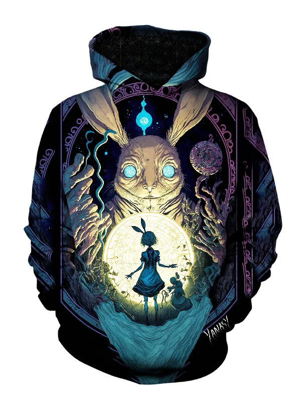 Exalted Passage Unisex Pullover Hoodie Hoodie with Mock Neck Collared Structured
