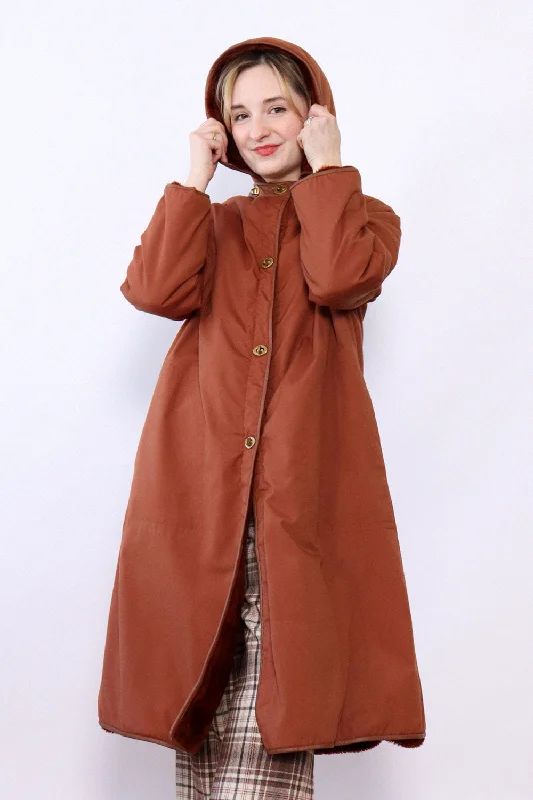 Bonnie Cashin Copper Canvas Turnlock Coat M Cardigan Sweater Pullover