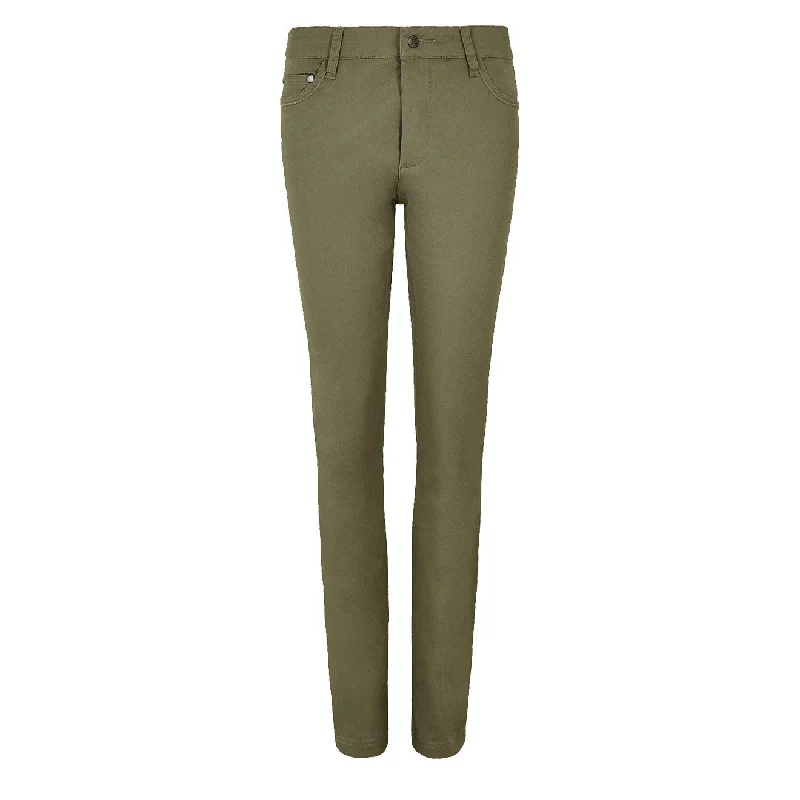 Dubarry Greenway Trousers Pesto Skinny Trousers Denim Stretchy
