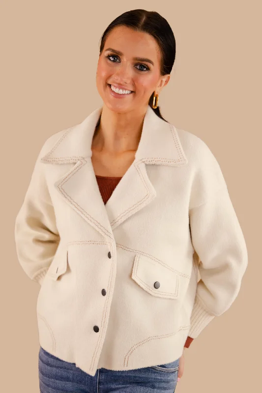 Cityscape Dreams Coat Trim Padded Insulated