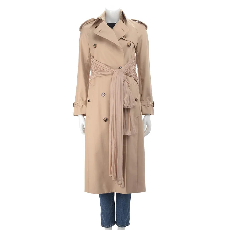 Burberry Honey Trench Coat with Draped Belt UK 4 Three-Quarter Sleeve Elbow Sleeve Wrist Sleeve Burberry Honey Trench Coat with Draped Belt UK 4 Three-Quarter Sleeve Elbow Sleeve Wrist Sleeve
