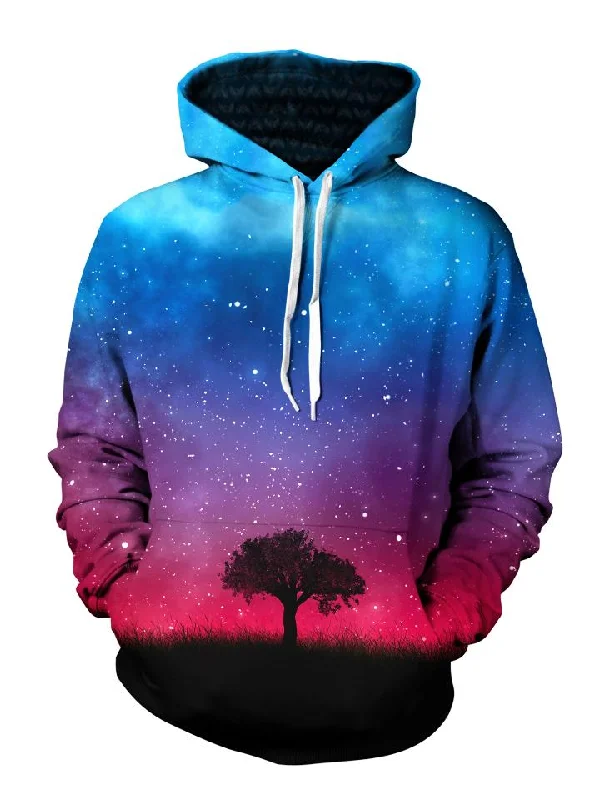 Alone In Space Pullover Hoodie Hoodie with Monochrome Minimalist Simple