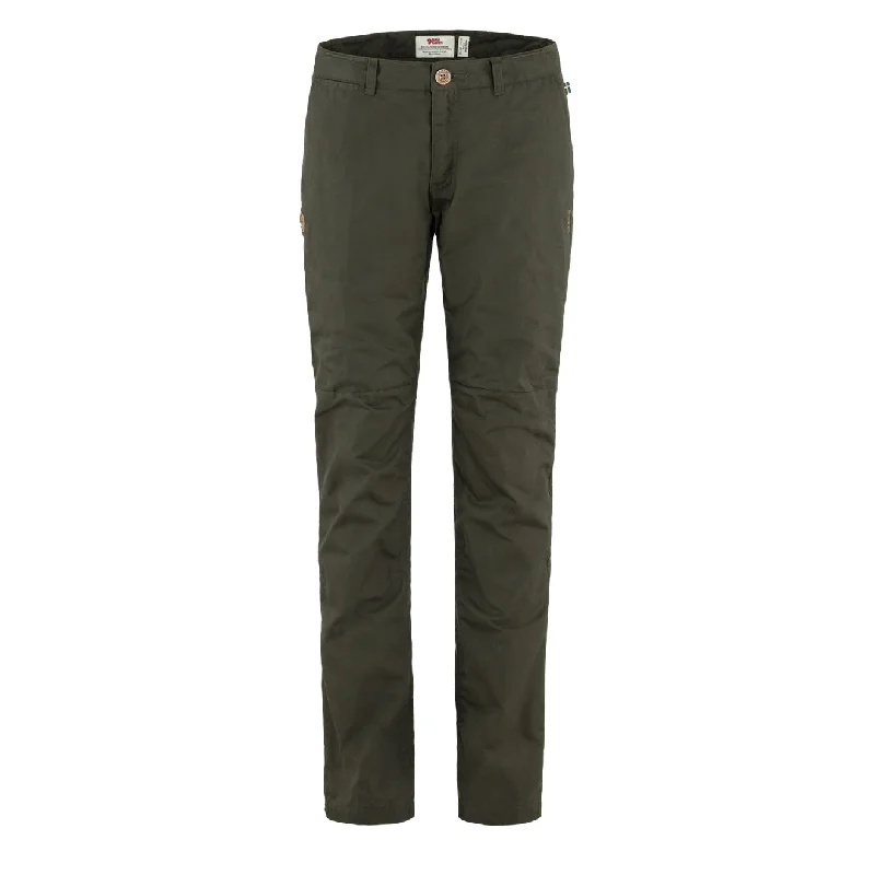 Fjallraven Womens Sormland Tapered Winter Trousers Deep Forest Trousers fashionable chic