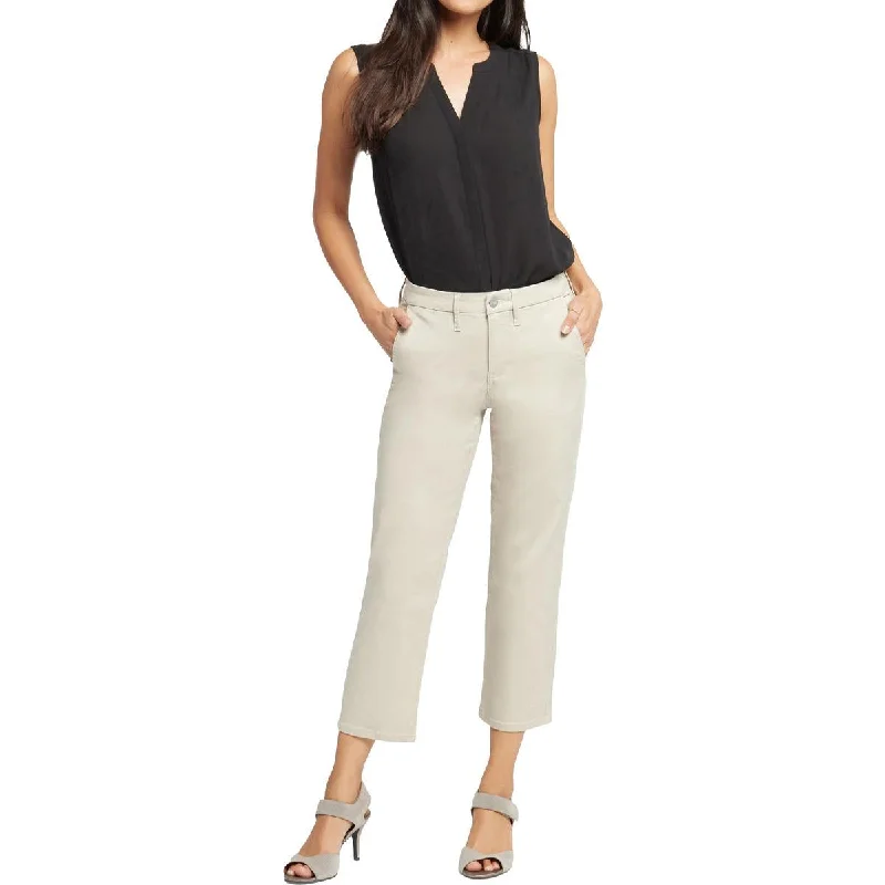 NYDJ Womens Piper Stretch  Trouser Pants Trousers Silk Elegant