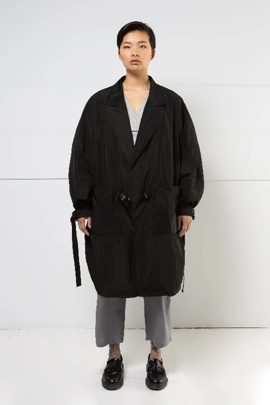 NEO TRENCH COAT Stand-Up Roll-Neck Turtle