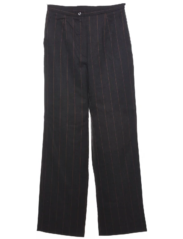 Striped Pattern Trousers - W27 L30 Trousers cozy soft