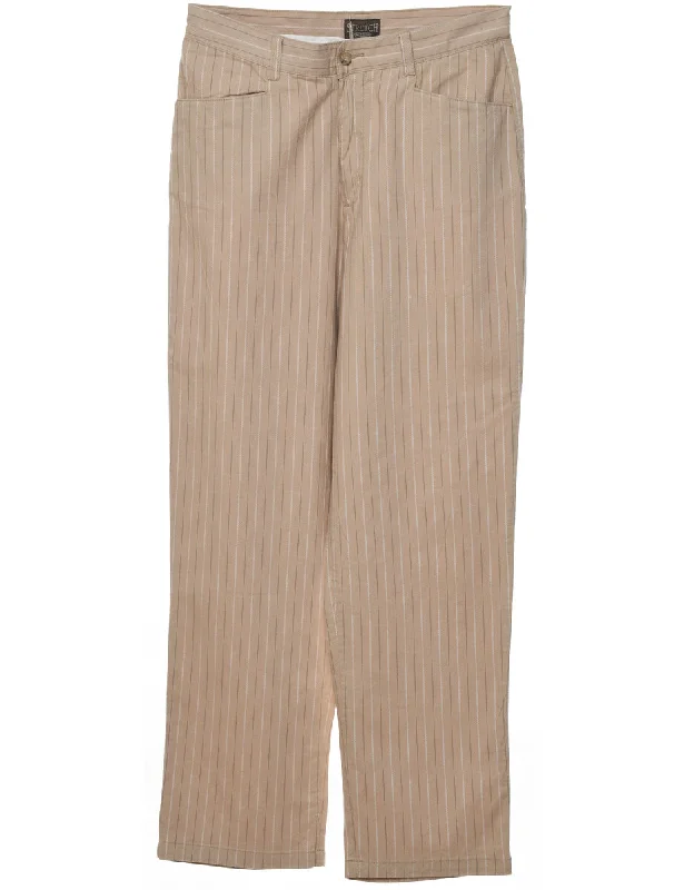 Light Brown Trousers - W30 L31 Trousers Ceremony Elegant