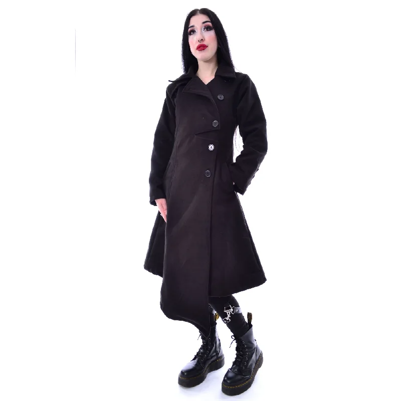 AUSTRA COAT - BLACK Mesh Canvas Denim