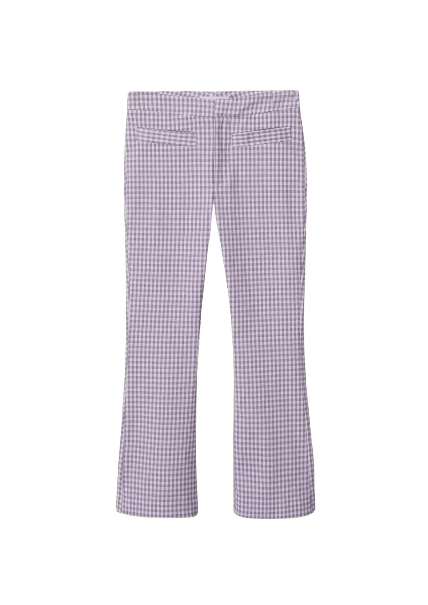 VIOLET CHECKERED TROUSERS Trousers Hiking Durable