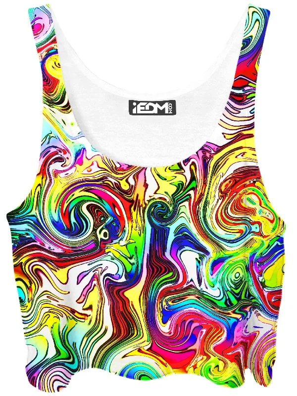 Swirly Gig Crop Top Faux Fur Fabric Real Fur Fabric Shearling Fabric