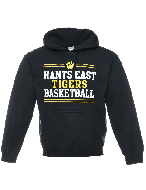 Hants East Tigers Black & Yellow Printed Hoodie - S Graphic Hoodie Design Print