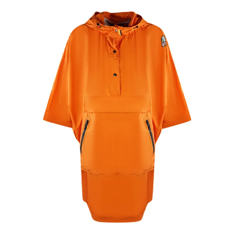 Parajumpers Angelou Marigold Orange Pullover Jacket Shirred Sleeve Feminine
