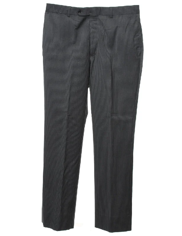 Tommy Hilfiger Pinstriped Suit Trousers - W33 L32 Trousers Exclusive Limited