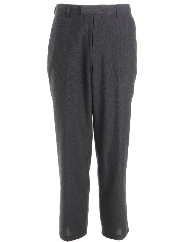 Reworked Lewis Cropped Smart Trousers - W35 Trousers Running Lightweight