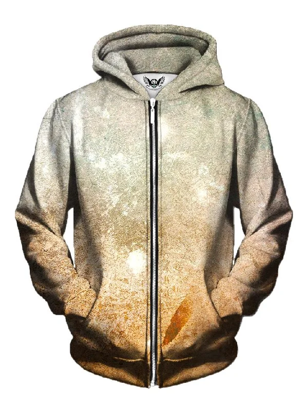 Textured Desert Galaxy Zip-Up Hoodie Hoodie with Logo Branding Identity