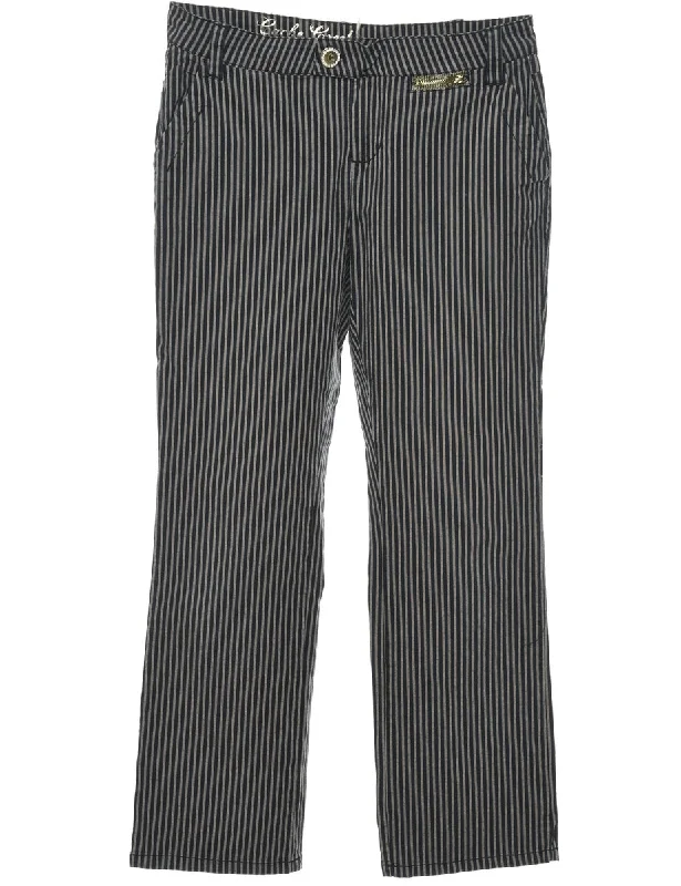 Striped Trousers - W32 L30 Trousers Harem Relaxed Fit