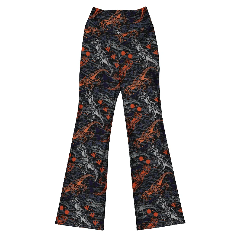 T-Wrecked Flare Leggings Trendy Sports Performance Leggings