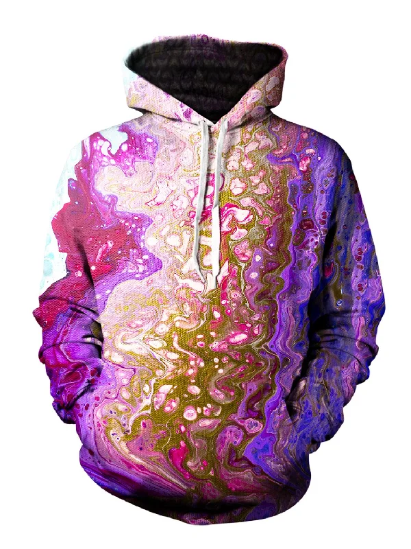 Gold Pullover Hoodie Hoodie with Double Zipper Versatile Adjustable