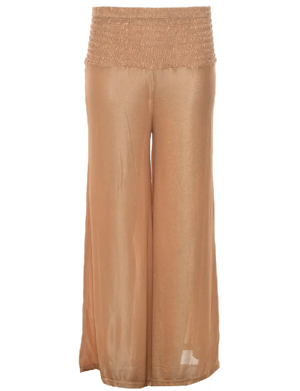 Metallic Pattern Trousers - W27 L27 Trousers sophisticated sleek