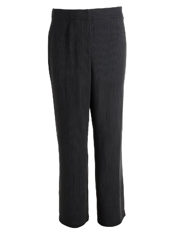 Reworked Cropped Dana Tapered Trousers - W34 Trousers Velvet Soft