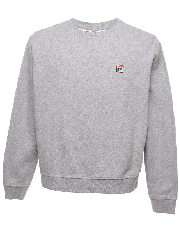 Fila Plain Sweatshirt - XL Hoodie with Drawcord Adjustable Secure