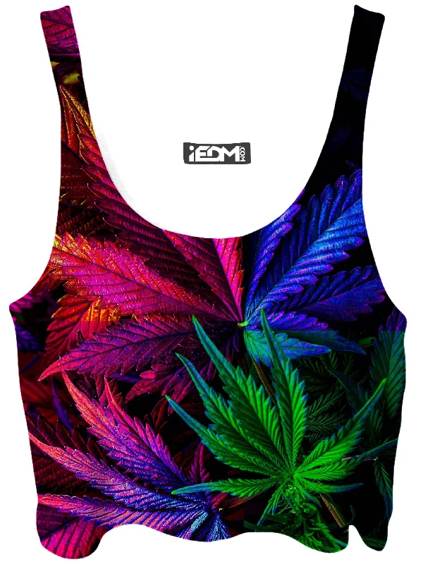 Thermo Chronic Crop Top Fleece Nylon Spandex