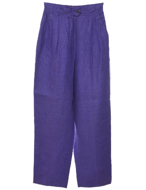 Purple Trousers - W26 L30 Trousers luxurious premium