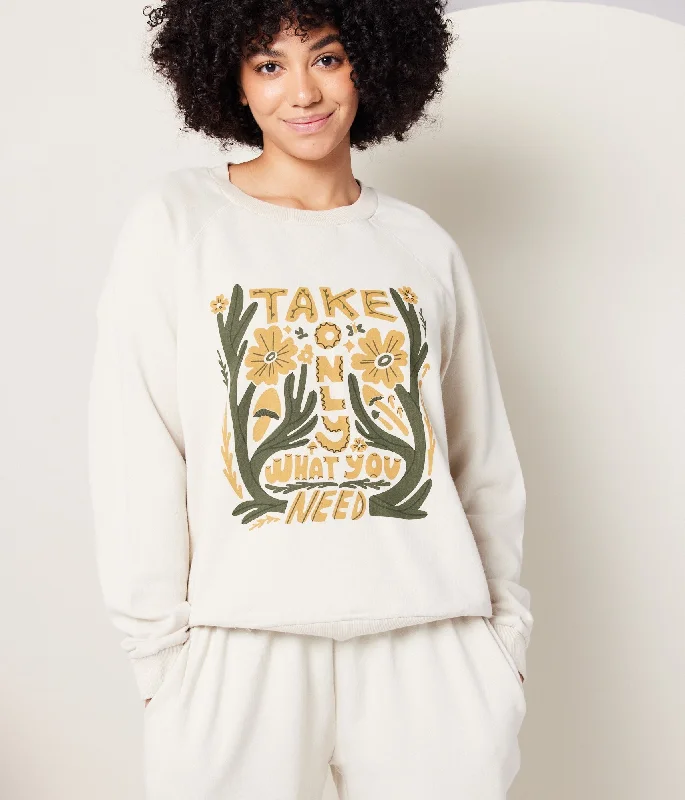 What You Need Pullover - Taupe Bishop Sleeve Elegant